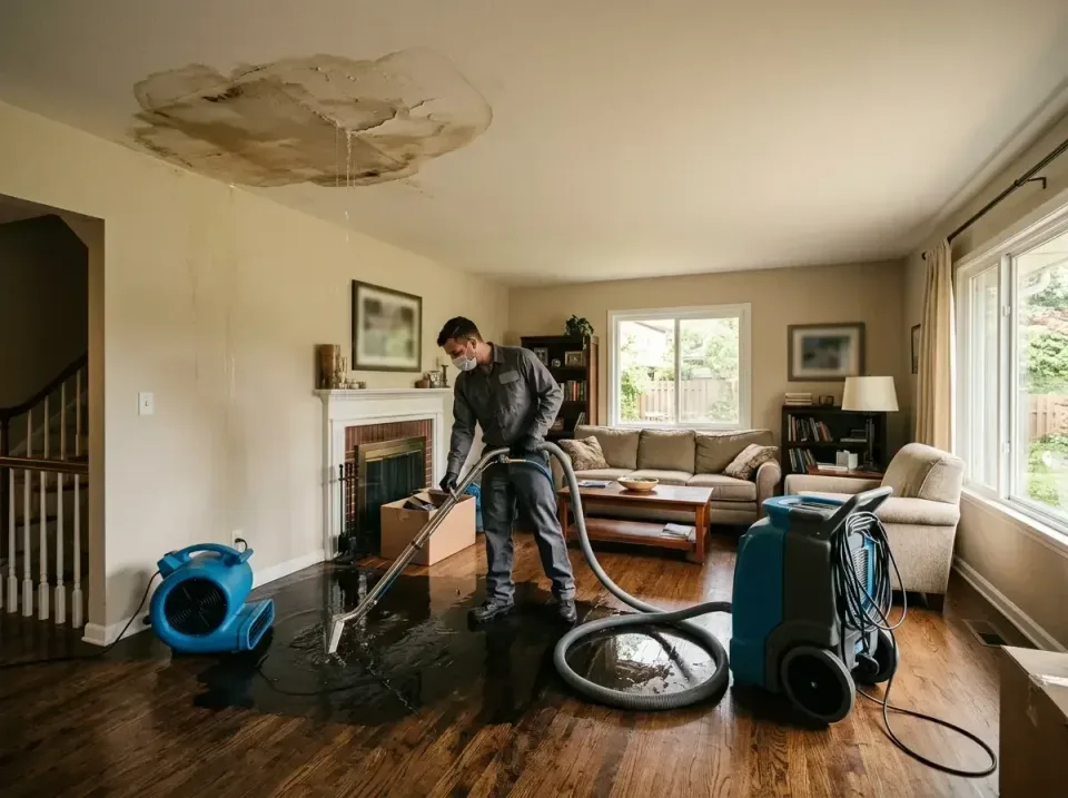 attic-pipe-burst-ceiling-drip-008 — frequently asked questions, Water Damage Restoration & Carpet Care in Harvey, MI